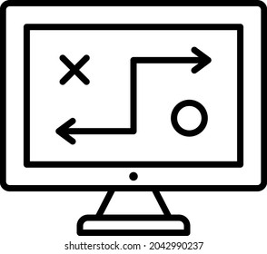 Strategy icon vector image. Can also be used for web apps, mobile apps and print media.