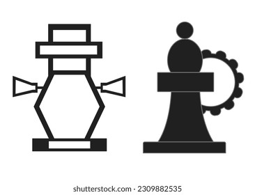 Vector de icono de estrategia aislado en fondo blanco