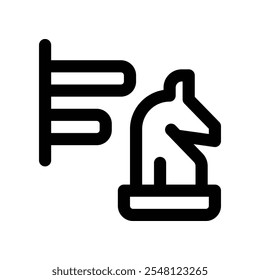 strategy icon. vector line icon for your website, mobile, presentationation, and logo design.