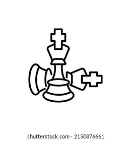 Strategy icon in vector. logotype