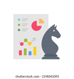 Strategy icon in vector. Logotype
