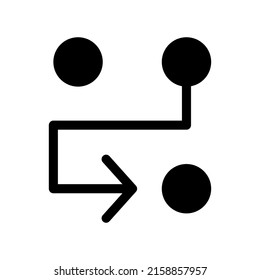 Ilustración de diseño de símbolos vectores de iconos de estrategia