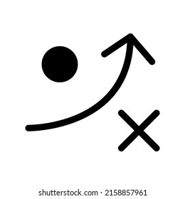 Ilustración de diseño de símbolos vectores de iconos de estrategia