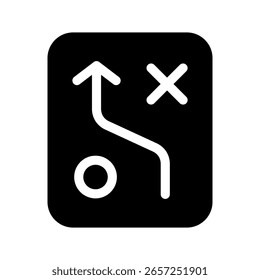 Ilustração de Design do Símbolo do Vetor do Ícone de Estratégia
