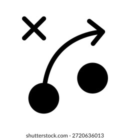 Icono de estrategia Ilustración de diseño de símbolo de Vector