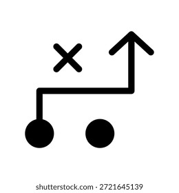 Icono de estrategia Ilustración de diseño de símbolo de Vector