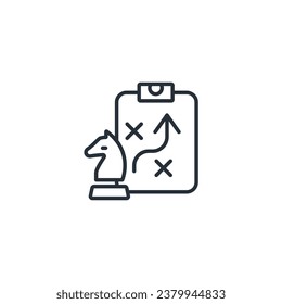 Strategiesymbol. vector.Editable hub.linear style sign for use web design,logo.Symbol illustration