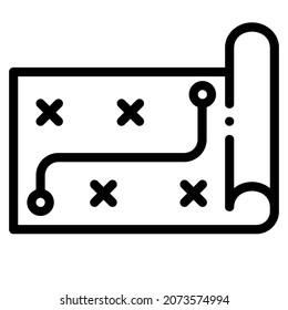 icono de estrategia para sitio web, aplicación, impresión, documento, diseño de afiches, etc.