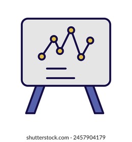 strategy icon with white background vector stock illustration