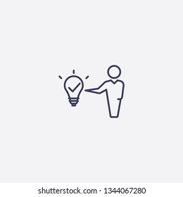 strategy icon.Outline strategy vector, illustrated icon for modern web and mobile design