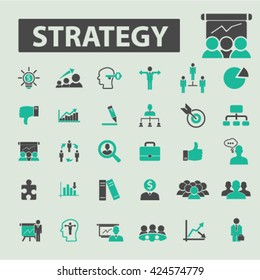 iconos de estrategia
