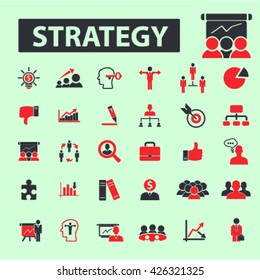 iconos de estrategia
