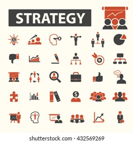 iconos de estrategia
