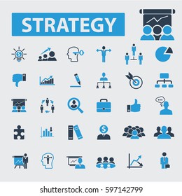 iconos de estrategia
