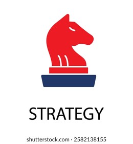 strategy icons isolated on White Background
