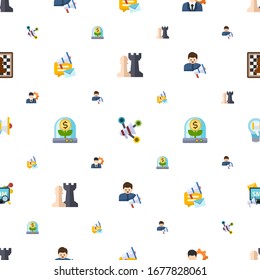 los iconos de estrategia se ajustan perfectamente. Incluye un juego de estrategia plana editable, marketing de medios sociales, gerente, campaña de medios sociales, iconos de incubadora de negocios. iconos de estrategia para web y móvil.