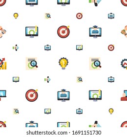los iconos de estrategia se ajustan perfectamente. Incluidos objetivos planos editables, soluciones de marketing, Call to Action, administración de contenido, iconos de optimización SEO. iconos de estrategia para web y móvil.