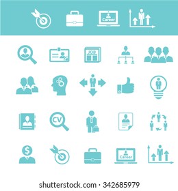 iconos de estrategia, conjuntos de conceptos vectoriales de signos para infografías, móviles, sitios web, aplicaciones
