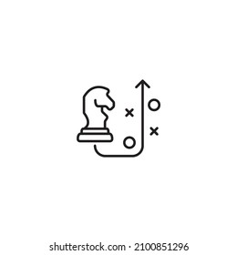 strategy icons symbol vector elements for infographic web
