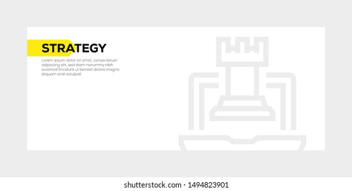 STRATEGY AND ILLUSTRATION ICON CONCEPT