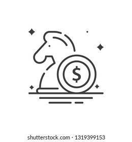 strategy line icon