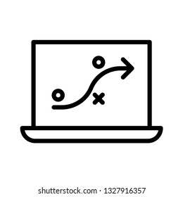strategy line icon 