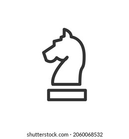 Strategy line icon in trendy style. Stroke vector pictogram isolated on a white background. Strategy premium outline icons.