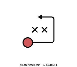 Strategy line icon. Vector symbol in trendy flat style on white background. Business sing for design.