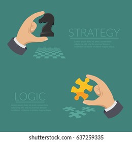 Strategy and logic illustration