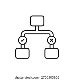 Mapa de estrategia Icono de Vector Ilustración de stock