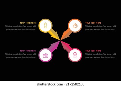 Strategy marketing business processing infographics 4
