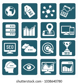 Strategy and marketing icon set vector design