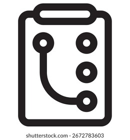 Estrategia Icono de Vector moderno – Plantilla de símbolo de ilustración mínima para Web Diseño de interfaz de usuario de App móvil