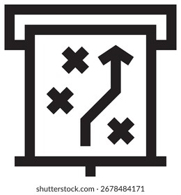 Estrategia Icono de Vector moderno – Plantilla de símbolo de ilustración mínima para Web Diseño de interfaz de usuario de App móvil