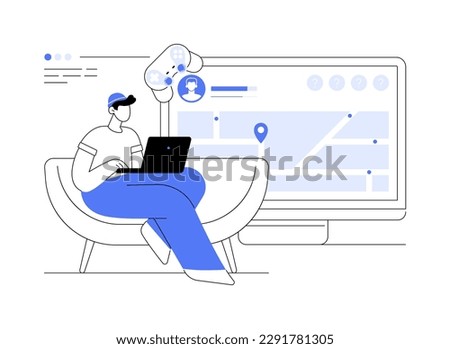Strategy online games abstract concept vector illustration. Pc games, real-time multiplayer warfare, mobile strategy game, mouse MMOG, browser RPG, massive online multiplayer abstract metaphor.