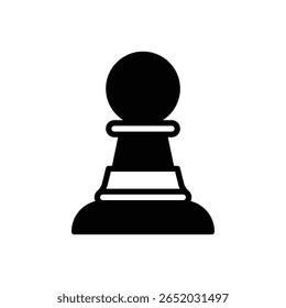 Strategy. Outlined stroke vector icon with black-filled details.