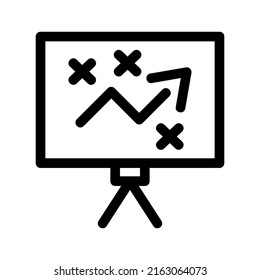 strategy plan icon or logo isolated sign symbol vector illustration - high quality black style vector icons
