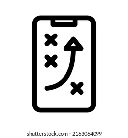 strategy plan icon or logo isolated sign symbol vector illustration - high quality black style vector icons
