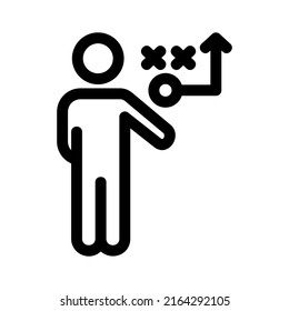 strategy plan icon or logo isolated sign symbol vector illustration - high quality black style vector icons

