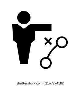 strategy plan icon or logo isolated sign symbol vector illustration - high quality black style vector icons
