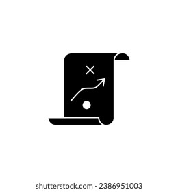Strategy planning concept line icon. Simple element illustration. Strategy planning  concept outline symbol design.