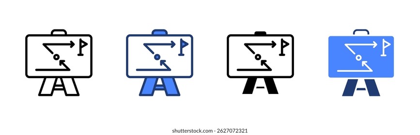 Strategy Planning icon sheet multiple style collection