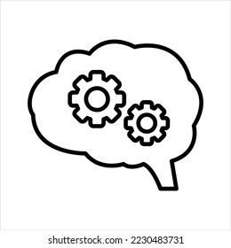 Strategy planning icon vector graphic illustration