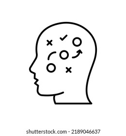 Strategy Planning icon in vector. Logotype