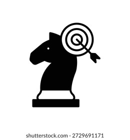 Symbol "Strategieplanung - Vision füllen": Geschäftsziel