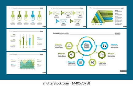 Strategy process, area and flow charts. Business and marketing concept. Infographic design set can be used for workflow layout, diagram, annual report, presentation, web design.