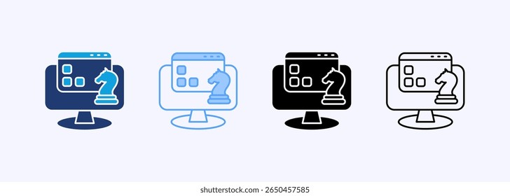 Strategy Product Icon Set Multiple Style Collection