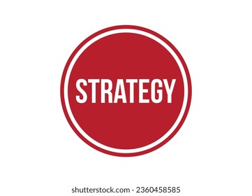strategy red banner design vector illustration