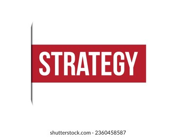 Design-Vektorgrafik von strategisch rotem Banner