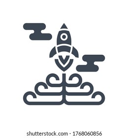 Strategy Related Vector Glyph Icon. Isolated on White Background. Vector Illustration.